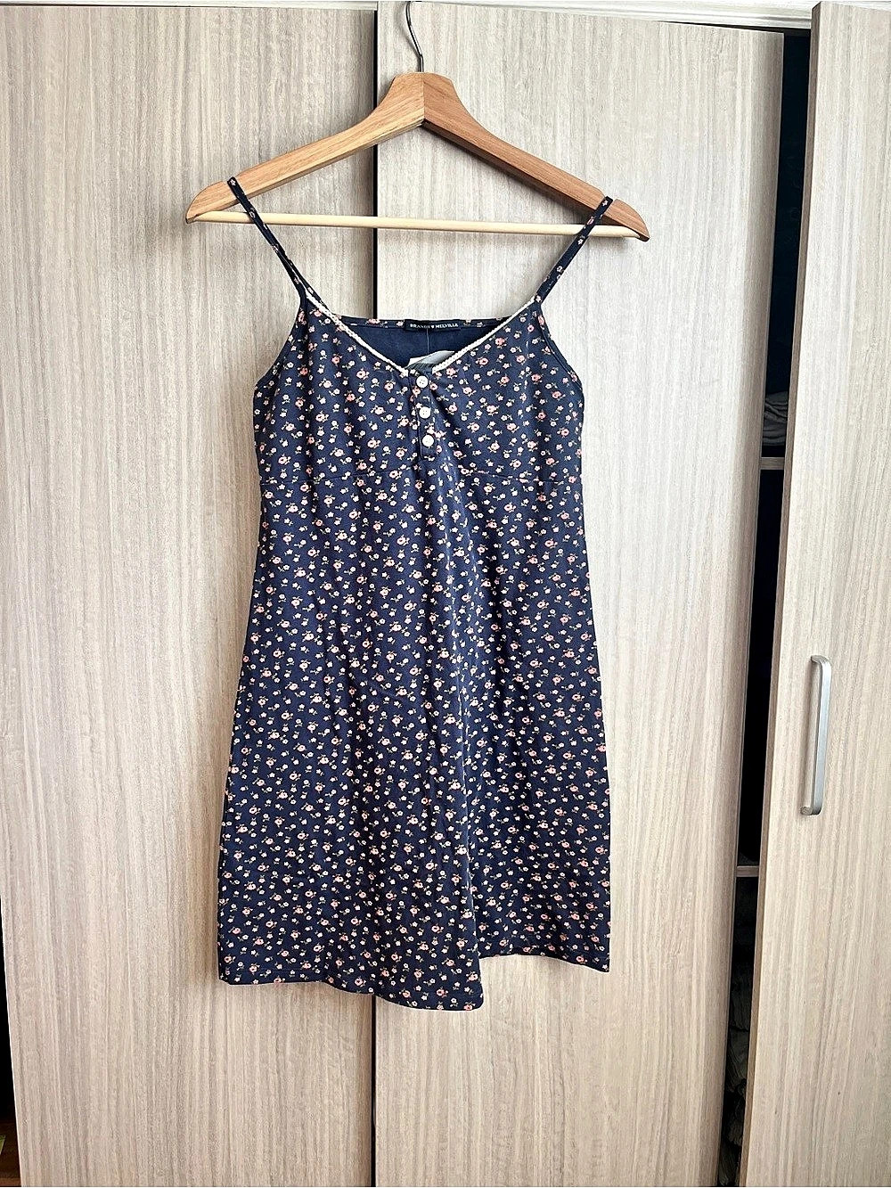 Brandy Melville Floral Mini Dress in Blue & Pink Size Small NWT